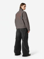 Retro Washed Distressed Deconstructed Patchwork Barrel Jeans - Image 6