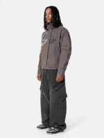 Retro Washed Distressed Deconstructed Patchwork Barrel Jeans - Image 3