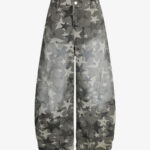 Camouflage Machete RO Star Wide-Leg Jeans