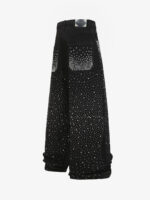 Retro Denim Full Rhinestone Design Baggy Jeans - Image 2