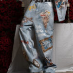 Retro Artistic Graffiti Angelic Prints Baggy Jeans