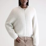 Asedi zip-up cardigan (252 / W / OYSTER)