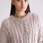 Nesk cable knit sweater  (252 / W / SABLE)