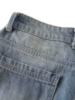 Vintage Patchwork Raw Edge Cropped Jort - Image 7