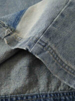 Vintage Patchwork Raw Edge Cropped Jort - Image 12