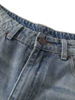 Vintage Patchwork Raw Edge Cropped Jort - Image 6
