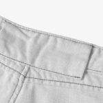 Deconstructed Split Contrast Stitching Scimitar Jorts