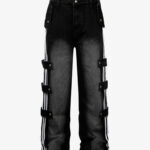 Street Stripe Paneled Work Jeans