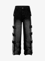 Street Stripe Paneled Work Jeans