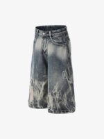 Retro Spray Monkey Washed Baggy Jorts - 2532 - Image 3